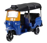 TOYANDONA Modèle De Tricycle Miniature Vintage Alliage Bleu, Décoration Classique pour Bureau Et Maison, Figurine Légère, Ornement pour Collectionneurs Et Présents