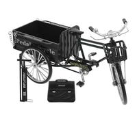 TOYANDONA Modèle de Tricycle Vintage en Métal Noir Décoration Intérieure Vintage Compacte Ornement Artisanal pour Bureau Salon Maison Présent Original pour Fête et Anniversaire