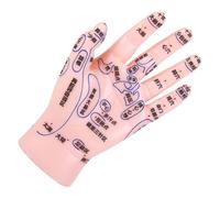 TOYANDONA Modèle Éducatif de Réflexologie Palmaire en Pvc Couleur Rose Simulation Réaliste pour Apprentissage des Points D'acupuncture Main en Institutions Médicales et Salons de Massage