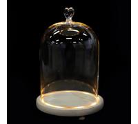 TOYANDONA Modèle Main Couple Lumineux avec Vitrine Verre et Socle Ornement Romantique Décoratif pour Anniversaire Mariage et Saint-Valentin