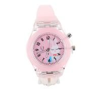 TOYANDONA Montre Garçon Fille Lumineuse LED à Motif Lapin pour Filles et Garçons Montre Éducative Confortable pour Apprendre Heure Cadeau Anniversaire et Fête des Garçon Fille