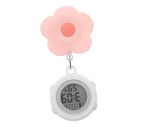 TOYANDONA Montre Infirmière Électronique Numérique Rétractable en Silicone, Montre Chronométrée pour Femmes Soignantes, Affichage Digital, Légère et Clip Suspendu, Usage Hospitalier