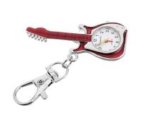 TOYANDONA Montre Porte-clés Guitare Vintage Rouge, Accessoire Suspendu pour Garçon Et Filles, Mini Montre De Poche Compacte, Pendentif Paquet à Dos Mixte Usage Quotidien
