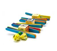 TOYANDONA Mordre pour Perroquet et Petits Oiseaux, Blocs D'alphabet Colorés Clochettes, Matériau sans Danger, Jeu Interactif Suspendu pour Calopsittes et Perruches, Style Plusieurs Styles