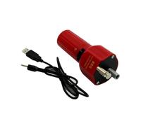 TOYANDONA Moteur de Four Compact USB Petit Moteur Électrique de Barbecue et Économe Multifonction pour Extérieur et Rôtissoire Alimentation par Batterie Portable Couleur Rouge et Noir