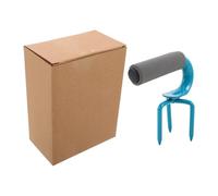 TOYANDONA Motoculteur Manuel en Acier Manganèse avec Poignée Antidérapante - Outil de Jardinage Potager Multifonction pour Aération et Bêchage du Sol - Arracheuse de Légumes Racines