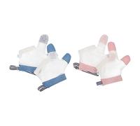 TOYANDONA Moufles Anti-succion Du Pouce Bébé, Protège-doigts Respirants En Maille Double Face, Réglables Par Cordon, Lot De 2 Paires, Protection Confortable Pour Maison Et Extérieur, Taille l