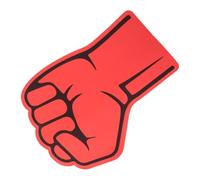 TOYANDONA Moufles de Soutien EVA Rouge, Poing Mousse Extra-large pour | Mitts à Doigts Élastiques Épaissis, Tissu Texturé Antidérapant, Couture Renforcée, pour Encouragement D’équipe