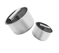 TOYANDONA Moule à Boulettes de Viande Manuel en Acier Inoxydable, Lot de 2, Presse Multifonction pour Viande, Poisson et Crevettes, Outil Cuisine Pratique pour Préparation Réutilisable