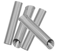 TOYANDONA Moules à Cannolis en Acier Inoxydable 4 Pièces Antiadhésifs Tubes Creux pour Pâtisserie Cuisson Facile Moelleux et Aéré
