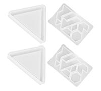 TOYANDONA Moules en Silicone pour Fabrication de Puzzles DIY, Lot de 2 Sets de Sets, Matériau Silicone Époxy, Démoulage Facile, Surface Lisse, pour Loisirs Créatifs et Artisanat