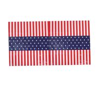 TOYANDONA Nappe Patriotique Américaine Nappe de Fête Réutilisable en PE Motif Étoiles et Rayures pour Pique du 4 Juillet Salle à Manger et Rassemblements Festifs
