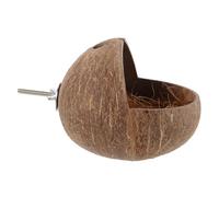 TOYANDONA Nichoir Maison d'oiseaux en Coquille Naturelle pour Perroquets, Nid De Reproduction Solide, Lit pour Cage, Habitat D'élevage pour Perruches Et Petits Oiseaux