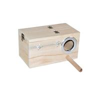 TOYANDONA Nichoir pour Perroquets avec Fenêtre Transparente Organisateur de Nidification Moyen Au Choix Protection Vent et Prédateurs Durable et Éducatif pour Oiseaux Extérieurs