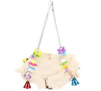 TOYANDONA Nid Balançoire pour Perroquet Rotin Naturel Suspendu pour Cage Hamac et Couchage pour Oiseaux Installation Facile et Matériau Sain
