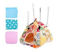 TOYANDONA Nid Chaud pour Animaux de Compagnie en Tissu Doux, Lit Douillet Moyen pour Hamster et Cochon D’Inde, Maison Cachée Confortable et Isolante, Accessoire Essentiel pour Cage