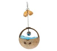 TOYANDONA Nid de pour Oiseaux Naturel avec Coussin Maison Suspendue pour Perroquets Lit pour Oiseaux Intérieur et Extérieur Kit Complet de Nichoirs