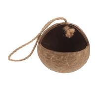 TOYANDONA Nid D'oiseau en Coquille De Noix Suspendu, Maison pour Perroquet, Lit De Couchage Naturel, Taille Moyenne, Nichoir pour Cage Ou Jardin, pour Oiseaux Reproducteurs Et Animaux De Compagnie