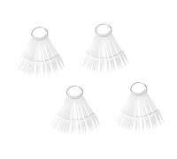 TOYANDONA Nuancier de Couleurs pour Nail Art 160 Pièces Palettes d'Échantillons de Faux Ongles Transparents Anneau en Fer à Bout Effilé d'Éventail Outils d'Entraînement Manucure pour