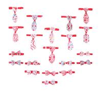 TOYANDONA Nœuds pour Animaux de Compagnie 20 Pièces Motif Cœur Assortis, Cravates Romantiques pour Chats et Chiens, Accessoires Saint-Valentin, Décorations Confortables et Légères pour