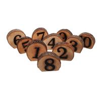 TOYANDONA Numéros de Table en Bois Réutilisables pour Mariage et Réception Ensemble de 10 Chiffres 1-10 Panneaux de Numéro de Table Élégants et Décoration de Banquet