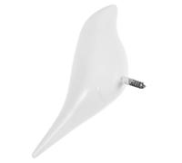TOYANDONA Oiseau en Résine Blanche Décoratif 3d, Crochet Mural | Rangement Mural Peu Encombrant, Pose Facile, pour Paquet et Masque, Style Ferme, Décoratif