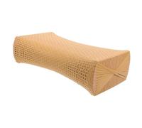 TOYANDONA Oreiller de Cou Ergonomique en Rotin Synthétique pour Sauna Coussin Respirant pour Spa Bain Lombaire Personnes Âgées 73X40X20 Cm