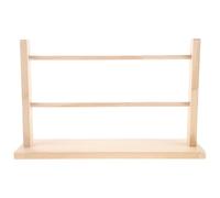 TOYANDONA Organisateur de rubans en bois pour atelier de loisirs créatifs - Support de bureau pour bobines de rubans, rangement pour emballage cadeau et couture.