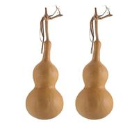 TOYANDONA Ornement De Calebasse Naturelle Décor De Bureau | Courge Naturelle, 2 Pièces, Kaki, Savoir-Faire Raffiné, Décor Élégant Pour Maison Ou Bureau