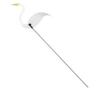 TOYANDONA Ornement Flamant Rose Décoratif Jardin Animé Décoration Extérieure Fête et Pelouse Piquet Rotatif Blanc pour Cour et Parterre Jouet D'extérieur pour Garçon et Filles