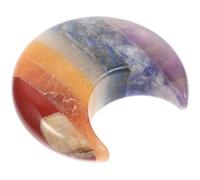 TOYANDONA Ornement Lune en Cristal Pierre, Décoration Intérieure de Bureau | Compact, pour Table et Étagère, Forme Lunaire, Usage Contemplation, Salon, Yoga, Photo