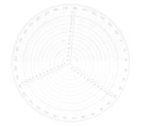 TOYANDONA Outil Chercheur de Centre Rond en Acrylique Solide pour Travail du Bois et Composite, Compas de Centrage Précis pour Tourneur et Artisan