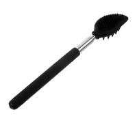 TOYANDONA Outil de Massage Corporel Télescopique en Silicone Noir, Gratte-Dos Portable Léger, Masseur Relaxant pour Visage, Dos et Corps, Accessoire Pratique pour Usage Quotidien et Voyage