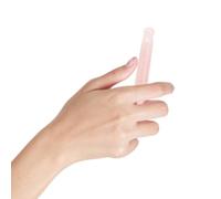 TOYANDONA Outil de Massage Gua Sha en Quartz Rose 11.00x1.30x0.65cm, Stylo D'acupression pour Points de Trigger du Visage Cou, Favorisant la Circulation Sanguine, pour Travailleurs Occupés