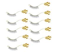 TOYANDONA Outil d'Exposition de Cils Magnétique en Métal Doré Support pour Présentation et Greffe de Cils 6 Paires Accessoire Professionnel pour Salon de Beauté