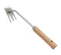 TOYANDONA Outils De Désherbage Depuis Long Petit Désagrément Pelouse Jardinage Désherbeur Griffe Retirer Râteau Poignée Suppression Souleur De Racine De Désherbage Acier Inoxydable. Bois