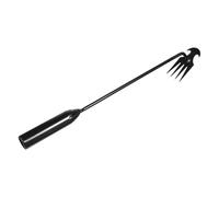 TOYANDONA Outils de Jardinage Professionnel pour Désherbage Râteau à Mauvaises Outil de Jardin Multifonction avec Manche Galvanisé pour Jardin Pelouse et Parc Public