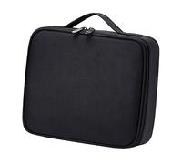 TOYANDONA Pack d'effets Portables cosmétique de Voyage cliqueur bâtonnets de Parfum d'intérieur Touche adaptateurs de Rangement Mallette de Rangement effecteur Audio en Tissu Black