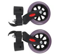 TOYANDONA Paire de Roulettes Pivotantes 4 Pouces pour Déambulateur Mécanisme de Verrouillage Sécurisé, Matériau Pp et Pvc, Adaptées pour Fauteuil Roulant et Exercices de Rééducation