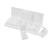 TOYANDONA Palette D'aquarelle Vide 6 Compartiments Rechargeable en Plastique Léger Multifonction, Mini Boîte à Poudre Portable pour Maquillage, Gel à Ongles, Peinture Corporelle Voyage