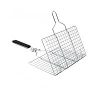 TOYANDONA Panier à Grillades pour Barbecue Panier à Poissons Accessoire Barbecue Extérieur Poignée Résistante Chaleur Facile Nettoyer