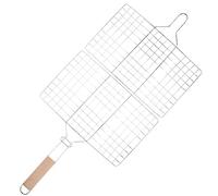 TOYANDONA Panier à Griller Barbecue Accessoire Pratique pour Cuisson de Poisson et Hamburger pour Camping et Pique Design Ergonomique avec Poignée Résistante