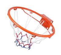 TOYANDONA Panier de Basket Mural pour Garçon Fille Cadre Robuste Jeu Intérieur et Extérieur Kit Complet avec Filet et Vis pour Entraînement et Loisirs