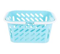 TOYANDONA Panier de Rangement Petit Plastique Léger avec Poignées Panier Multiusage pour Cuisine Salle de Bain et Bureau Empilable pour Organisation Facile