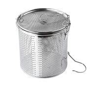 TOYANDONA Panier de Saumure Acier Inoxydable Filtre à Épices Perforé Durable pour Cuisine Domestique Corrosion et Facile à Nettoyer