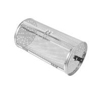 TOYANDONA Panier Grill INOX pour Four et Barbecue avec Porte Verrouillable Cage Rotative pour Cuisson Uniforme de Légumes Pommes de Terre et Noix Accessoire Four