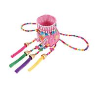 TOYANDONA Panier Tissé Petit pour Garçon Fille Accessoire de Scène Décoratif Rangement Pratique pour Jouets et Pique- Style Ethnique Robuste et Léger Adapté Aux Garçons et Filles