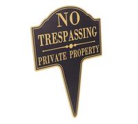TOYANDONA Panneau De Propriété Privée Interdite Entrée Métal Avec Piquet Signalisation Extérieure Résistante Aux Intempéries Pour Jardin Et Maison Design Élégant Et Installation Facile