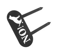 TOYANDONA Panneau Interdit aux Chiens Leurs Besoins Jardin avec Piquet Métal Résistant aux Intempéries pour Pelouse Extérieur Maintien Propreté Espaces Verts