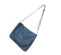 TOYANDONA Paquet Bandoulière en Denim Vintage 30X9X25Cm Doublure Résistante pour Femme et Fille, pour Vacances et Shopping